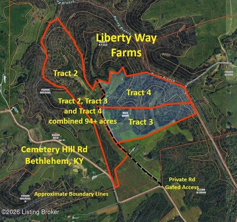 Vacant Land For Sale - 234 Cemetery Hill (combined) Rd<br/> Bethlehem, KY 40007