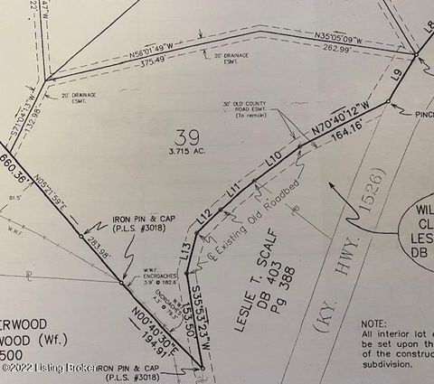 Vacant Land For Sale - LOT 39 Brooks Hill Rd<br/> Brooks, KY 40109