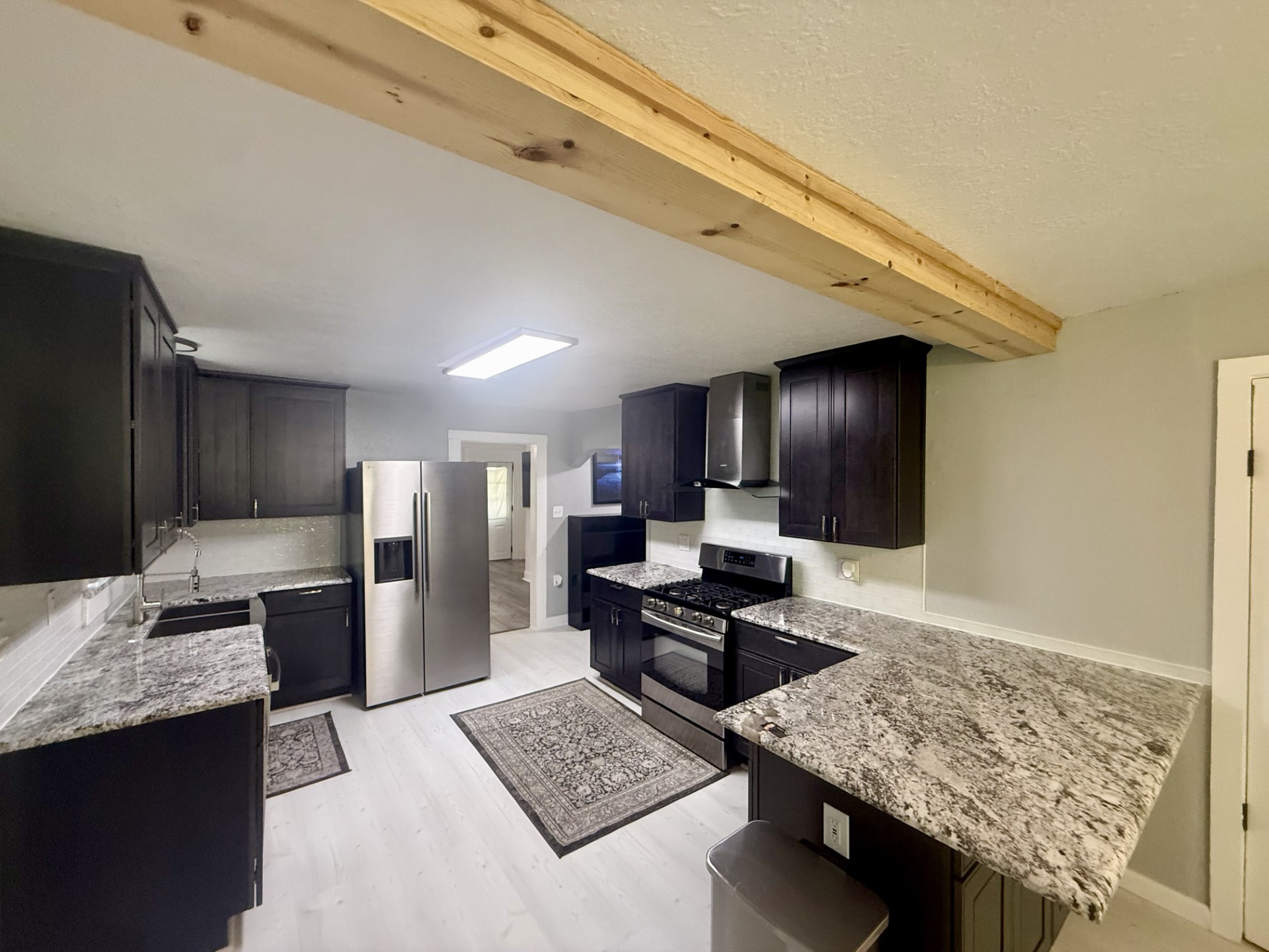 Lovely granite countertops, all new stainless appl