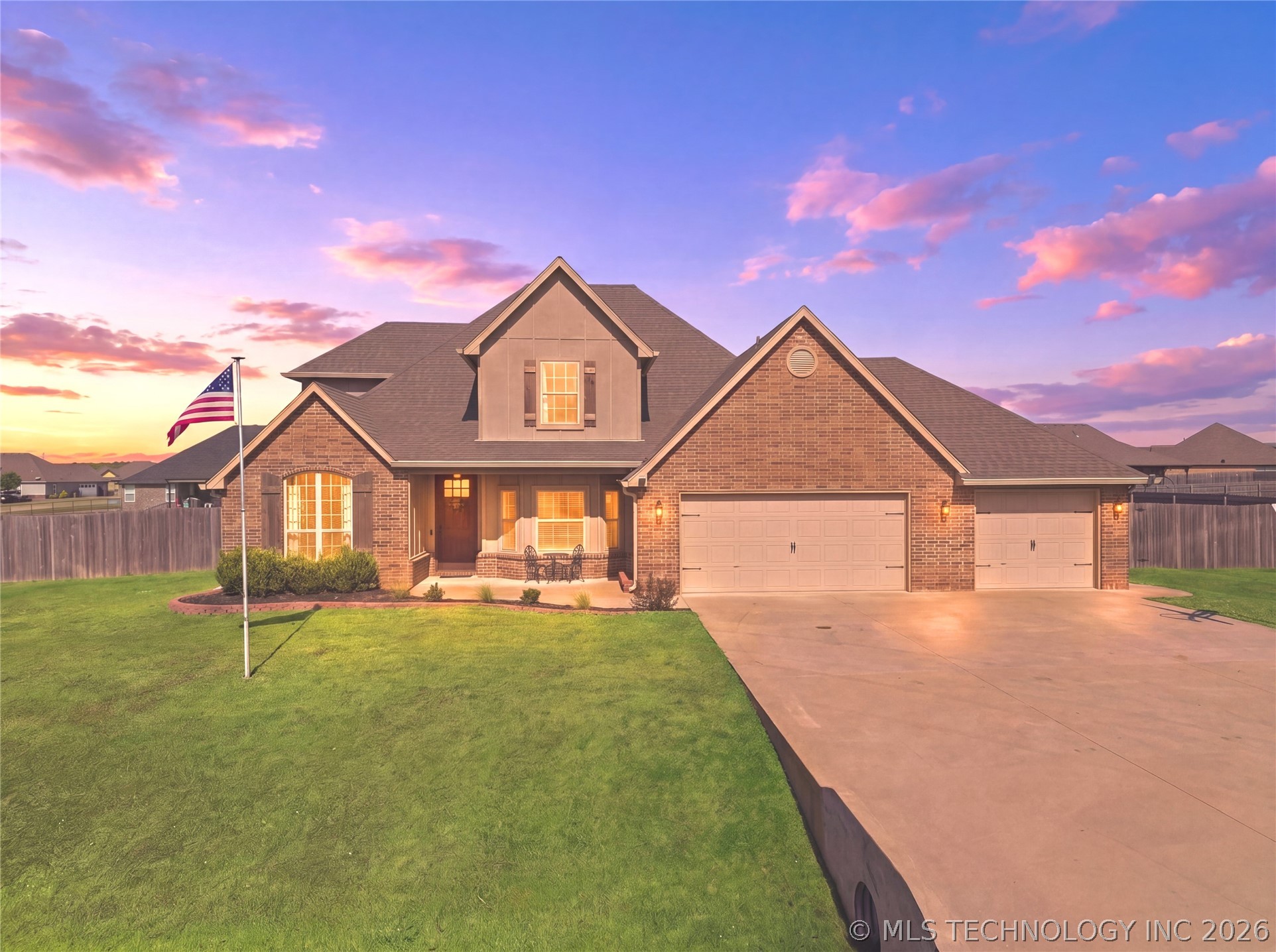 Nearly an Acre corner lot provides plently of curb