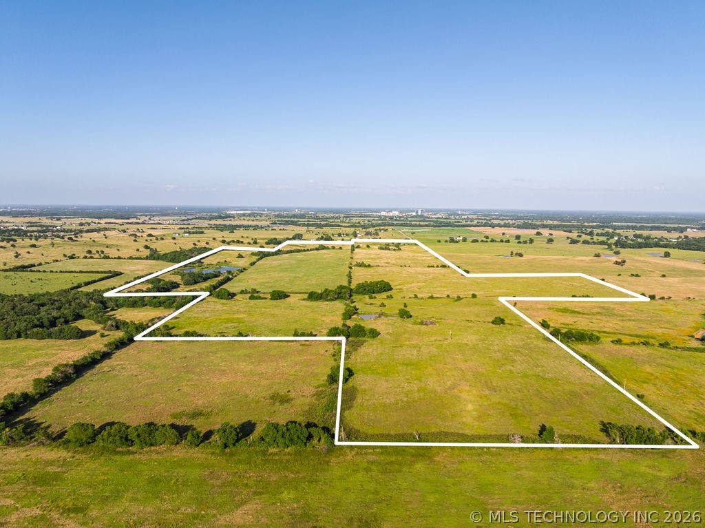 This aerial represents the entire 155 acres. The p