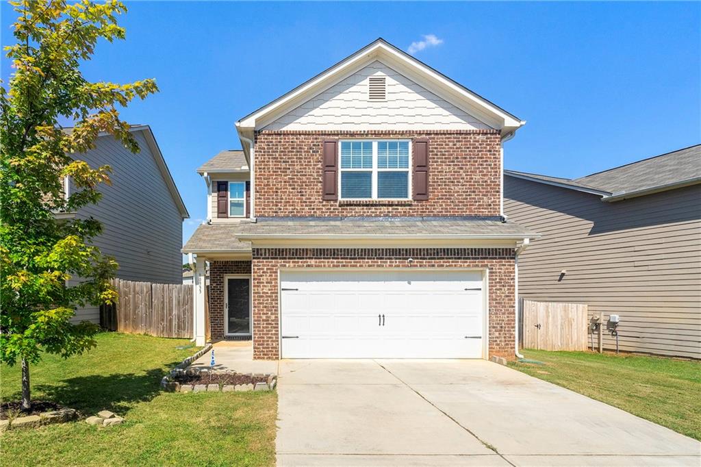 Welcome to this nicely maintained and cared for 3 bedroom, 2.5 bath home that is MOVE IN READY! Step inside to find luxury vinyl plank flooring throughout the main living areas and a bright inviting open floor plan that is perfect for entertaining and relaxing. The kitchen boasts granite countertops with an oversized island and ample cabinetry making it a chef's delight. Upstairs you will find 3 bedrooms which includes a generous size primary suite with a nice walk-in closet and private bath and laundry. Enjoy outdoor living in your huge, fenced-in leveled backyard-perfect for gatherings, pets, or simply enjoying your own private retreat. Additional features include a 2 car garage and a location convenient to schools, shopping and dining. Don't miss the chance to make this well maintained home yours.