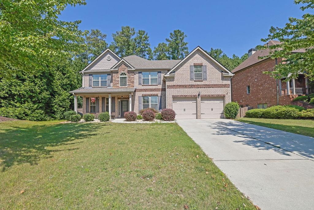 Great home in a fantastic location! This property is ready for the new owners to move in. High ceilings, arched doorways, and oversized windows allow for loads of natural light. The kitchen is large with lots of counter space and storage. Oversized pantry. Double ovens. There is an ADA accessible bedroom and full bathroom on the main level. Coffered ceilings and upgraded trim give a luxurious feel. The master suite is massive with vaulted ceilings, his and hers closets, large shower and soaking tub. Storage room in the backyard has electricity. The property joins Tribble MIll Park and walking paths abound right at the property. Don't miss your chance on this one!