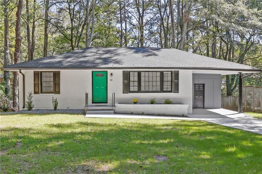 Welcome to your dream home at 185 Herbert Drive! This stunning, completely renovated classic brick ranch in Marietta perfectly blends timeless charm with modern luxury. Step inside to discover a bright, open floorplan that has been meticulously updated. This charming home features 3 spacious bedrooms and a beautifully renovated full bathroom. The heart of the home is the gorgeous kitchen. It features a bonus room, an incredibly versatile space ideal for a home office, media room, or playroom—giving you the flexibility modern life demands. Every detail has been attended to, from the amazing back deck that draws you outside for easy entertaining!
This home is loaded with valuable, big-ticket updates for long-lasting peace of mind:
Brand New Architectural Roof: Installed for decades of worry-free living.New Deck: Perfect for your morning coffee, summer BBQs, and entertaining friends.
New Driveway offering convenience and curb appeal.
The expansive backyard has been freshly hydroseeded ready for pets, play, and gardening.
Location matters! Situated in a highly desirable Cobb County community, you're just minutes from top-rated schools, local parks, diverse dining, and all the best shopping Marietta has to offer. Commuting is a breeze from this central location.

Ready for immediate occupancy! Schedule your private showing today!