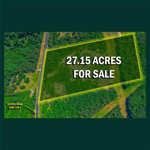 Vacant Land For Sale - Highway 138<br/> Walton County, Covington, GA 30014