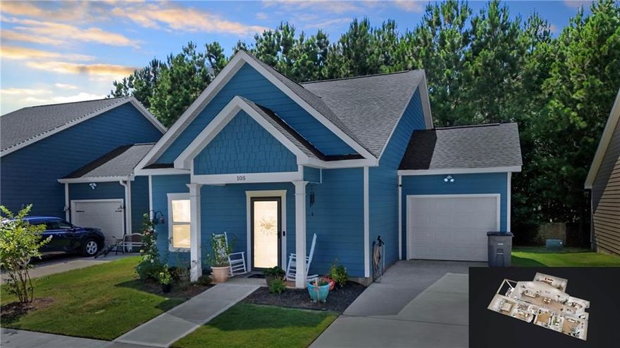 Can you believe this price?!!!! Check out this gorgeous PRACTICALLY NEW 3 bed/2bath home, built in 2023. From its open floor plan, stainless steel appliances, kitchen island and pantry... to its nice LVP flooring and step-less entrance... what's not to love?! Did I mention the exterior encompasses hardie plank siding and a roof that's only two years old?! Actually... everything is only 2 years old!!!!If you are looking for low maintenance, this may just be the home for you! Schedule your appointment and let's make a deal! ;-)