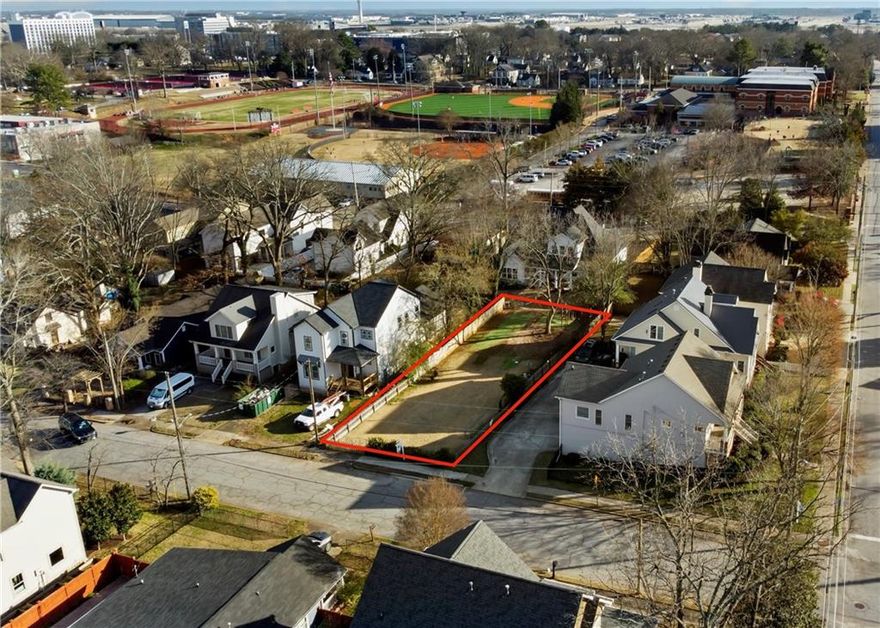 Do not miss this rare opportunity to build on this great level lot! It is located on a quiet street one block from Woodward Academy. The home on this lot was already demoed, and it's ready for a custom build! Close to all Atlanta highways and airport!