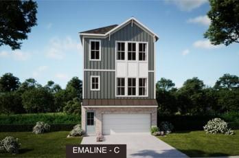 The Emaline Floorplan at Pinecone – Contemporary Living at Its Finest The Emaline Floorplan in the Pinecone community offers contemporary living at its finest. This 4-bedroom, 3-bathroom home boasts sophisticated designer finishes and thoughtful layouts that maximize both comfort and style. The gourmet kitchen features all-electric cooking, sleek cabinetry, and stunning quartz countertops, making it a chef's dream. The kitchen seamlessly flows into the dining area, perfect for entertaining guests or enjoying family meals. Adjacent to the kitchen is a cozy living room, ideal for relaxing evenings or gathering with loved ones. Large windows throughout flood the space with natural light, creating a bright, airy atmosphere. Upstairs, the primary suite awaits, complete with an ensuite bathroom featuring dual vanities and a walk-in shower. Two additional bedrooms share access to another full bathroom, providing ample space for family members or guests. This single-family home also includes a private outdoor patio or deck, perfect for enjoying your morning coffee or evening sunsets.
Located in the vibrant Pinecone community, residents enjoy access to a range of amenities, including a pool, clubhouse, and walking trails. With its modern design and premium finishes, the Emaline Floorplan offers the perfect blend of style and functionality for contemporary living.