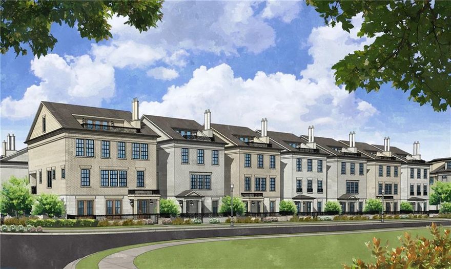Welcome to Mayfair on Main - Alpharetta's newest premier development that will redefine luxury in the heart of Alpharetta. Living at Mayfair on Main offers unparalleled convenience, with shopping and dining at your doorstep. Enjoy the Maxwell across the street and the premier shopping and dining of downtown Alpharetta, which is a short stroll away. You can hop on the new Alphaloop extension outside your door and enjoy a quick ride or walk to Avalon, just 1.5 miles away.  The Oxford Four Bedroom floor plan spans 3,585 +/- square feet of meticulously designed living space, showcasing an impeccable blend of sophistication and functionality. Boasting four bedrooms, four full baths, and one-half bath, this residence provides a harmonious balance of comfort and elegance with customizable finishes for the most discerning buyer.  Step inside and be captivated by the open floorplan that seamlessly connects the well-appointed kitchen featuring top-of-the-line floor-to-ceiling Wellborn cabinetry, overlooking a formal dining room, and an inviting gathering room. The Oxford is designed for modern living, offering a versatile layout that adapts effortlessly to your lifestyle. This home stands out with its unique features and three entertaining options. It includes a spacious entertainment room on the terrace level that opens onto a lovely outdoor patio, the open-concept main living area, and the fourth-floor gathering space that opens onto a rooftop terrace with a fireplace. This rooftop oasis offers an ideal space for entertaining guests or simply enjoying the breathtaking views of the surroundings.  For the utmost convenience, The Oxford comes equipped with an elevator, ensuring accessibility and ease of movement throughout all levels of the home. The oversized primary suite exudes luxury, featuring a lavish ensuite bathroom and a spacious walk-in closet, creating a private retreat within the residence.  Mayfair on Main is not just a community; it's a lifestyle. With the Alpha Loop at your doorstep and The Maxwell within walking distance, and Avalon just 1.5 miles away, you'll experience the perfect blend of urban living and suburban tranquility that downtown Alpharetta has to offer. Make The Regent at Mayfair on Main your new home, and indulge in the epitome of luxury living in the heart of Alpharetta! Renderings showcase the finishes, do not reflect exact floor plans, and are subject to change.