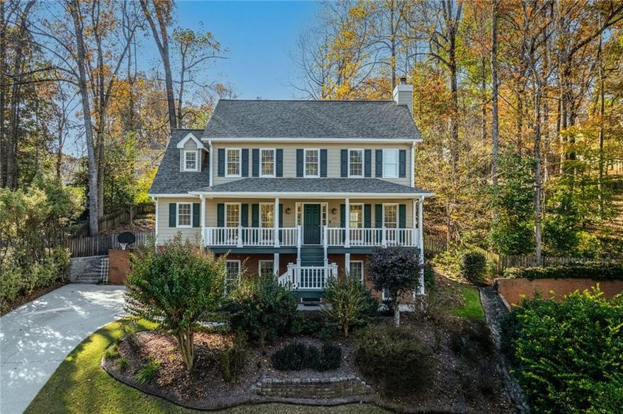 Welcome to this beautifully maintained home. Located in the highly sought-after Brookwood school cluster and the family-friendly community of Flowers Crossing! This stunning 5-bedroom, 3.5-bath home sits on a quiet cul-de-sac and has been meticulously cared for by its original owners. Inside, you’ll find fresh paint, new top of the line LVP flooring, and a bright layout designed for both comfort and function. The inviting family room with a cozy fireplace flows effortlessly into the flex room, ideal for a home office, music room, or play space. The updated kitchen features quartz countertops, stainless steel appliances, a large walk-in pantry and a breakfast nook where natural light pours in. Gather for special occasions in the formal dining room, ideal for hosting family and friends. Upstairs, the primary suite offers a spa-like retreat with a double vanity, soaking tub, and skylight that fills the room with natural light. Three additional bedrooms and a full bath provide plenty of space for everyone. On the terrace level, enjoy a versatile room and full bath perfect for guests, in-laws, or a private office. Major updates offer peace of mind, including a new roof (2024) and a new water heater (2023). Step outside to a spacious fenced backyard featuring a resurfaced deck, 12x20 storage building that perfectly matches the home, and a swing set. A wonderful space for outdoor fun or a garden. The vibrant community offers 2 pools, 4 tennis courts, pickleball, and a clubhouse, in addition broadband fiber optic internet, creating endless opportunities to connect, play, and unwind. Conveniently located near Alexander Park, The Shoppes at Webb Gin, top-rated restaurants, and excellent schools, this home truly has it all.  Come experience the perfect blend of comfort, community, and convenience—welcome home!