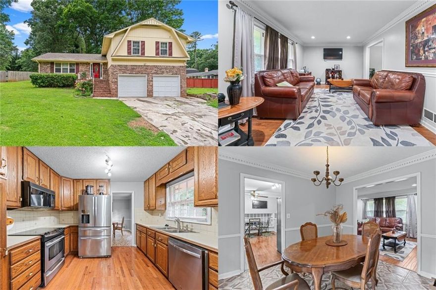 Welcome to this charming and freshly updated home located in the desirable Mountain Grove Estates Subdivision. Situated on a private 1-acre lot, this multi-split residence offers the perfect blend of space, comfort and functionality. This lovely home features freshly painted interiors, beautiful hardwood floors, and a spacious living room with a cozy fireplace. The separate dining room showcases elegant coffered ceilings, while the versatile den provides the perfect space for a home office, media room or playroom. The eat-in kitchen is bright and functional with ample cabinet space and durable laminated countertops. Laundry is conveniently located in the garage for easy access. Step outside to a large deck overlooking the fully fenced backyard - ideal for entertaining, relaxing, or letting pets roam freely. A storage shed adds extra space for tools or outdoor gear, and the crawl space basement offers added utility. Enjoy the convenience of a 2-car attached garage with additional parking for up to 4 vehicles. This move-in ready home has all the features you've been looking for in a quiet, established neighborhood with no HOA. Schedule your private tour today!
