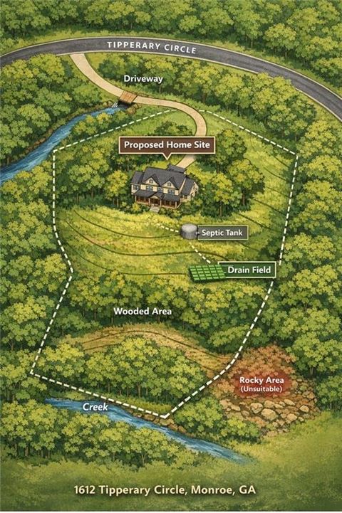 Vacant Land For Sale - 1612 Tipperary Circle<br/> Monroe, GA 30656