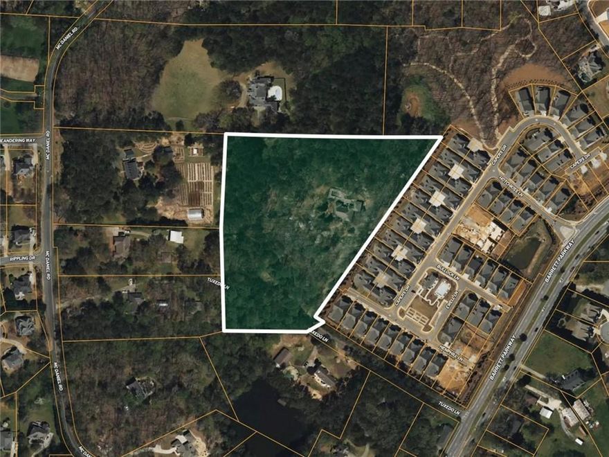 An enticing development opportunity awaits prospective buyers at 2460 Tuxedo Ln. Spanning 9.3 acres, this property provides versatile potential usage for a high-end sign family subdivision, or a 55+ Active Adult Community. Whether shooting for single family, or active adult, both would require a rezoning from the current R-80 zoning. A rezoning to RSL for 55+ would require the security of other surrounding properties, or access through the adjoining RSL subdivision.

Surrounding the area are several new residential developments in both categories, with pricing starting in the high $600's and venturing past the $1M mark.

A single family subdivision should yield roughly 16 lots, whereas a 55+ community should yield around 32 lots based on our calculations.

Sewer is not on site, but is nearby.