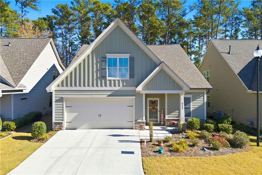 Gorgeous 3 Bedroom, 3 Bath Craftsman-Style Stepless Ranch in a Sought-After 55+ Gated Community!
Welcome to easy, elegant living in this beautifully maintained Craftsman-style home located in one of Powder Springs’ most desirable active-adult communities. Enjoy unmatched convenience—just minutes from shopping, restaurants, walking trails, Marietta Square, and more!
This stunning home features upgraded hardwood floors, crown molding, recessed lighting, and quartz countertops throughout. The bright, open floor plan includes soaring tray ceilings and an inviting fireplace that anchors the spacious living room, creating the perfect setting for relaxation or entertaining.
The gourmet kitchen shines with granite countertops, custom cabinetry, a generous island for casual dining, and stainless steel appliances—ideal for everyday living or hosting guests.
The Owner’s Suite on the main level offers a peaceful retreat with direct access to a large enclosed sunroom, perfect for morning coffee, reading your favorite book, or enjoying visits with family and friends. The spa-like owner’s bath features a large custom-tiled walk-in shower with a built-in seat and grab bars, along with a beautifully organized California custom closet.
Two additional spacious bedrooms and a full bath complete the main level.
Upstairs, a private finished bonus room with its own full bath offers wonderful flexibility—ideal as a guest suite, media room, office, or hobby space—plus plenty of storage.
The community includes a quiet, tucked-away clubhouse, offering a peaceful place to gather and enjoy neighborhood activities.
This home blends comfort, style, and low-maintenance living—perfect for those ready to embrace the best of 55+ living!