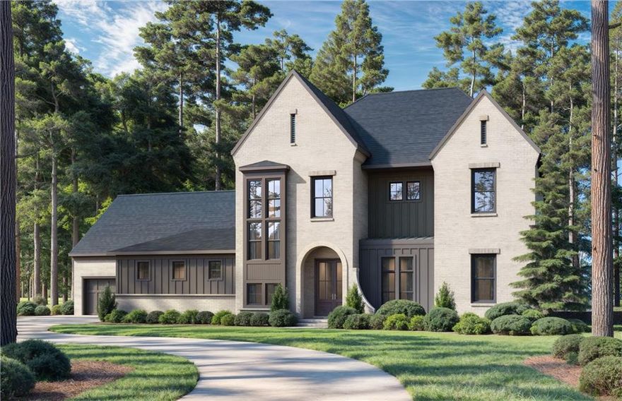 Introducing The Ridge at Sweet Apple, A Rare Collection of 19 Custom Homes, where the tranquility of nature meets the sophistication of modern living. As the final phase of the highly coveted Sweet Apple neighborhoods, The Ridge presents an extraordinary opportunity to own in one of Milton’s most distinguished communities.
This elevated custom home is designed for an unparalleled lifestyle. Step inside to a stunning open floor plan highlighted by bright open spaces, hardwood floors (throughout), and gorgeous appointments. The gourmet kitchen showcases custom Bell Cabinetry Studio Collection cabinetry, a 48” range, 24” freezer and fridge columns, a large island, walk-in service pantry, and professional-grade appliances, overlooking  the elegant dining and living areas. The fireside living room extends outdoors through expansive sliders to a covered deck with an additional fireplace, overlooking a private wooded backyard. A dedicated work-from-home office, mudroom, and large pantry/scullery add to the home’s thoughtful design.
The main-level primary suite is a true retreat, featuring serene views, spa-like finishes, and a spacious custom closet with direct access to the laundry room. Upstairs, four generously sized bedroom suites each offer walk-in closets and private baths. The partially finished terrace level provides endless future possibilities—media room, gym, game room, or additional guest suites—all with walkout access to the private backyard.
Built as a Zero Energy Ready Home, every detail is crafted for efficiency and comfort, including open-cell spray foam insulation throughout, tankless water heater, and high-end Anderson clad windows.
Residents enjoy access to a private, 20-acre nature preserve complete with two fire pits, a fishing dock, bocce ball court, community garden, and miles of scenic hiking trails. Just 2 miles from Crabapple City Center and a short drive to Downtown Alpharetta and Milton, the location blends seclusion with convenience to premier dining, shopping, and entertainment.
The Ridge at Sweet Apple is more than a neighborhood—it’s a curated lifestyle of luxury, nature, and community.
Disclaimers: The home is to be built.  Pictures depicted are artist renderings and measurements, built-in features, furnishings, and finishes depicted are for illustrative purposes only and may not be reflected in the final product. See agent for more details.