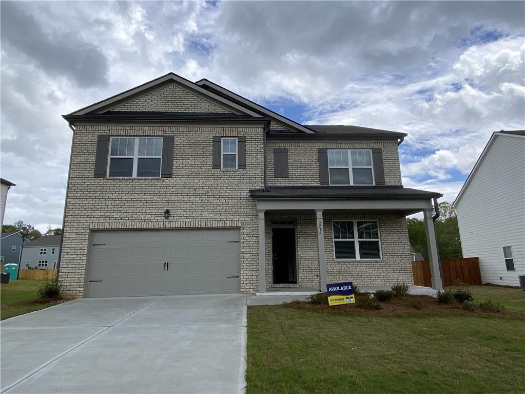 New construction beautiful 5 bedrooms/ 3 bathrooms Located in a premier community in South Fulton. Minutes from Fairburn Road and Camp Creek Parkway with easy access to I-20, I-85, and I-285.Open floorplan home with front flex room, perfect for formal dining or home office. Kitchen features exquisitely crafted cabinets, granite countertops, ceramic tile backsplash, and stainless-steel appliances. Kitchen opens to dining area and family room with corner fireplace. Guest bedroom with full bath on main. Wood plank flooring throughout main level. Spacious upstairs loft. Primary suite with shower, separate tub and walk-in closet. Huge leveled backyard with a nice patio. Washer and Dryer are included.