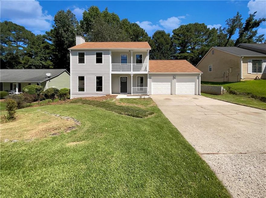 Welcome to this beautifully updated home in the heart of Alpharetta! Just off the entrance, you’ll find a convenient half bath. The bright white kitchen opens with a sliding door to a brand-new deck, perfect for outdoor dining and entertaining. Adjacent to the kitchen are the laundry room, double garage, and an extra storage area for added convenience. A separate dining room and a spacious living room with a cozy stone fireplace complete the main level.
Upstairs, the home offers three bedrooms and two full baths, including a lovely owner’s suite with a private walk-out front porch. Enjoy a peaceful backyard retreat ideal for relaxing or gathering with friends. With thoughtful updates throughout, this home blends modern comfort with charm—all in a sought-after Alpharetta location.