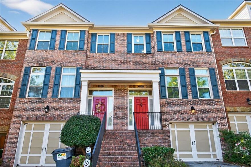 Welcome to this charming and well-maintained 3-bedroom, 2.5-bath townhome in the highly sought-after gated community of Abberley Township. This home offers a perfect blend of comfort, style, and convenience in one of Johns Creek’s premier locations. Step inside to find lovely hardwood floors, crown molding, and abundant natural light throughout the main level. The open-concept layout provides a seamless flow between the living, dining, and kitchen areas — ideal for both everyday living and entertaining. You will also find plentiful storage in the garage as well as in the various closets throughout the home. Upstairs, the spacious primary suite features a tray ceiling, walk-in closet, and private bath. Each additional bedroom has its own en-suite bathroom, including a large lower-level suite with its own patio, perfect for guests or a private home office. Enjoy outdoor living on the newly redone composite deck, surrounded by mature trees for added privacy. Recent upgrades include a new roof, HVAC, water heater, and several triple-pane windows for improved energy efficiency. The community offers swim and tennis amenities, well-kept grounds, and convenient guest parking directly across from the home. Located just minutes from top-rated schools, shopping, dining, and major highways - schedule your tour today!