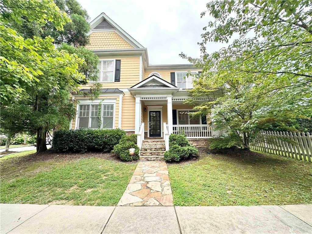 Welcome to this fabulous 4bed/3.5bath craftsman style home in sought after Dupont Commons! Open concept living space features a large living room, a nice formal dining room, a high-ceiling entry foyer, and a spacious kitchen with stainless steel appliances, granite counters, breakfast bar, opens to breakfast area on the main floor. House was recently upgraded with new interior painting throughout, new flooring on the second floor for all bedrooms. The primary suite includes a separate sitting area, an en-suite bathroom with a soaking tub, separate tiled shower, and dual vanities, and a walk-in closet. Additional two guest bedrooms share a full bathroom with tile flooring and a double vanity. The fourth bedroom offers enhanced privacy, featuring its own en-suite bathroom, perfect for guests, in-laws, or roommates. Neighborhood amenities feature swimming pool, fitness center, playground, green space, dog park, clubhouse and sidewalks. Amazing location with walking distance via Whetstone Creek Trail to Publix, Westside Village and easy access to downtown and the airport. Washer and dryer included!