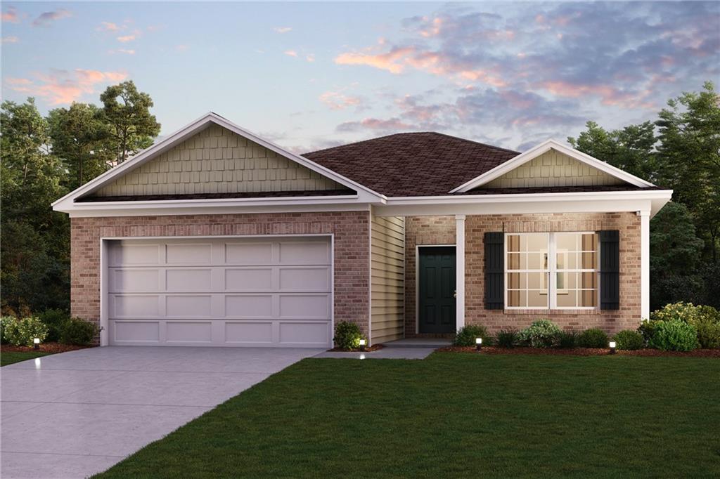 Welcome to your dream home in the Liberty Heights. The Beaumont Plan features a spacious open-concept design, seamlessly connecting the Living, Dining, and Kitchen areas-perfect for relaxation and entertaining. Natural light fills the home through Low E insulated dual-pane vinyl windows, highlighting elegant Shaker cabinets, granite countertops and stainless steel appliances, including an electric smooth top range, dishwasher, and over-the-range microwave in the kitchen. Retreat to the expansive primary suite with a private bath, dual vanity sinks, and a generous walk-in closet. This home also offers two well-appointed bedrooms, a thoughtfully designed secondary bathroom, and a serene patio-ideal for enjoying morning coffee or sunsets. Experience modern living at its finest in this beautiful Beaumont Plan home, where comfort meets style!