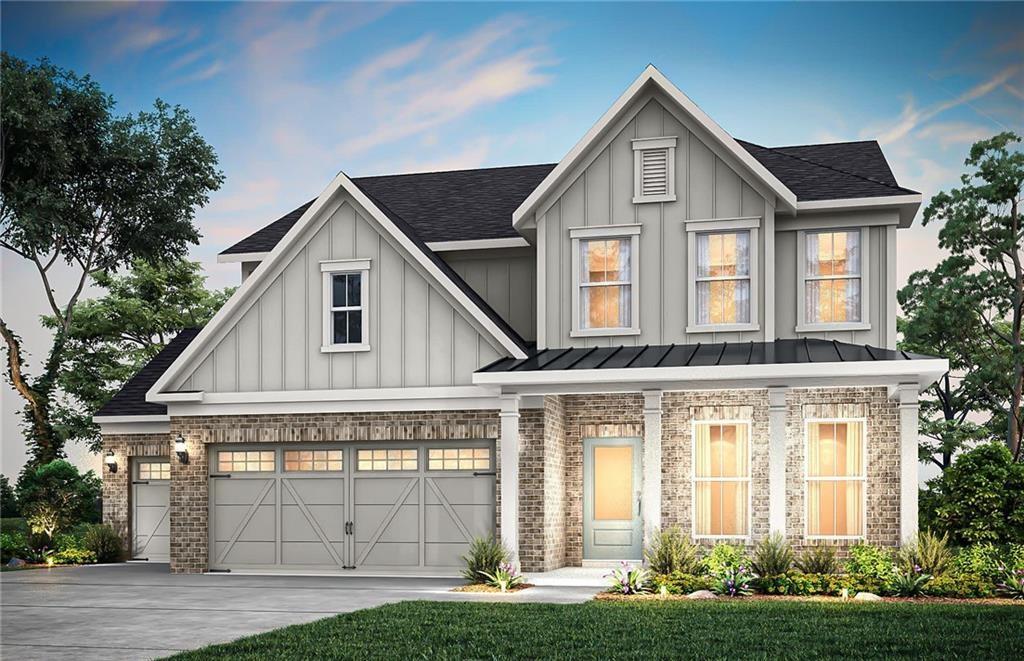 Customize Your Dream Home – To Be Built at Oakwood. Welcome to the Continental—a thoughtfully designed home nestled in the prestigious Oakwood community. This spacious, light-filled home offers the perfect blend of style, comfort, and functionality. Step inside to a bright, inviting foyer with an adjacent flex space—ideal for a home office, library, or quiet retreat. The open-concept layout features a sun-drenched gathering room that flows seamlessly into a chef-inspired kitchen, complete with a large center island, walk-in pantry, and cozy café area—perfect for everyday dining or entertaining guests. The main level also includes a private guest suite with a full bath, offering comfort and convenience for visitors or multi-generational living. Upstairs, a versatile loft provides the perfect space for a playroom, media center, or study zone. The luxurious owner’s suite is a true sanctuary, featuring dual vanities, a spacious walk-in tiled shower with built-in seat, and an oversized walk-in closet. Three additional bedrooms share access to well-appointed bathrooms, and a second-floor laundry room adds everyday ease. Located just minutes from top-rated Forsyth County schools, shopping, and dining, Oakwood offers a thoughtfully planned community designed for modern living. Photos are for illustrative purposes only. Price does not reflect upgrades or optional features. Personalization available—make this home truly yours!