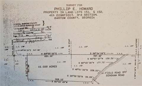 Vacant Land For Sale - 70 Pearl Lane<br/> Bartow County, Cartersville, GA 30120