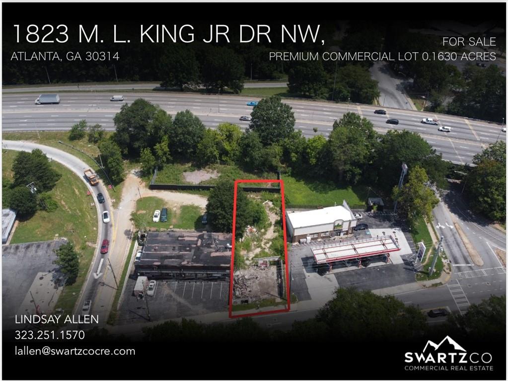 Prime Commercial Opportunity in Atlanta’s Westside – Unlock the potential of this premium 0.1630-acre (7,100 SF) commercial lot, ideally situated on high-visibility MLK Drive in the heart of Atlanta. With utilities readily available and previous structural foundations in place, this property offers a strong footprint for redevelopment.
The site was formerly improved with a commercial structure lost to fire, and preliminary plans once envisioned an office space. However, the flexible zoning and location make it highly suitable for mixed-use development—including retail, office, or residential applications. There’s also excellent potential for ground lease to a national chain restaurant seeking a strategic Atlanta address.
Prime location on M.L.King Jr Dr NW with strong traffic exposure! Flexible redevelopment potential: office, mixed-use, or retail lease. Utilities onsite; ready for immediate planning! Established municipal relationships to support approvals! Don't miss this versatile opportunity in one of Atlanta’s most strategic corridors.