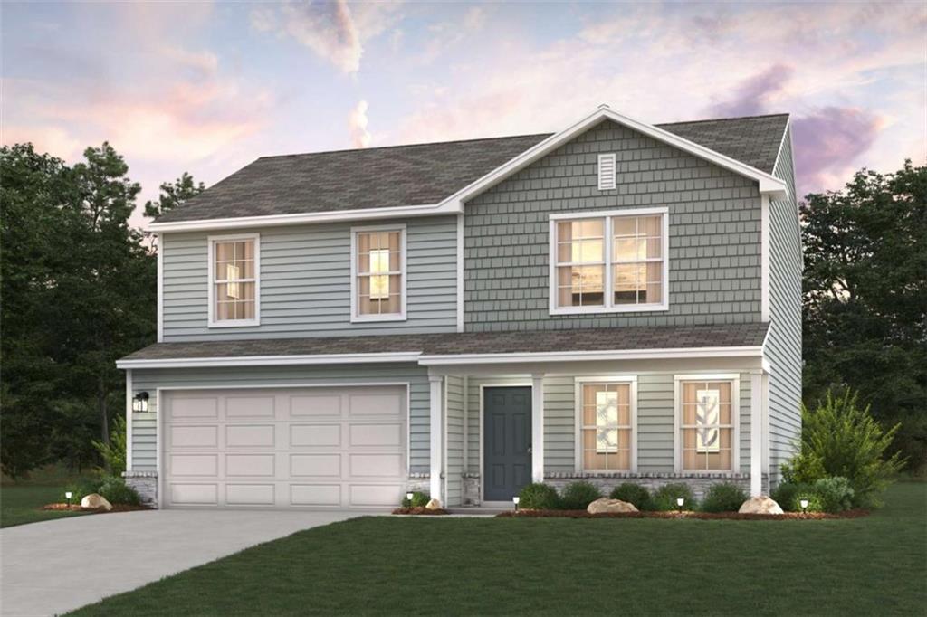 Welcome to your dream home in the Pinehurst. The Dupont Plan is a new 2-story home with an open layout that seamlessly connects the Living, Dining, and Kitchen areas, perfect for modern living. The chef's kitchen features cabinetry, granite countertops and stainless steel appliances, including a smooth-top range, microwave hood, and dishwasher. This thoughtful layout offers a spacious bedroom and full bathroom on the first floor. The second floor houses the serene primary suite with a ensuite bath, dual vanity sinks, and an expansive walk-in closet. Two additional bedrooms share a stylish full bathroom with a Loft Space ideal for a home office or relaxation area. A walk-in Laundry room and energy-efficient Low E insulated dual pane windows add practicality. This home also features a 2 car garage. A 1-year limited home warranty provides peace of mind.