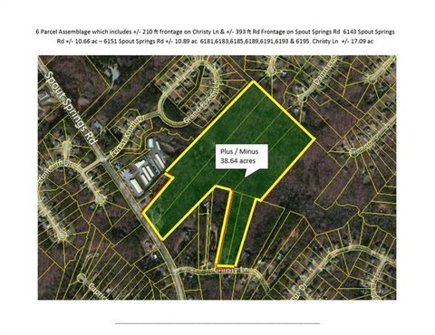 Vacant Land For Sale - 6151 Spout Springs Road<br/> Flowery Branch, GA 30542