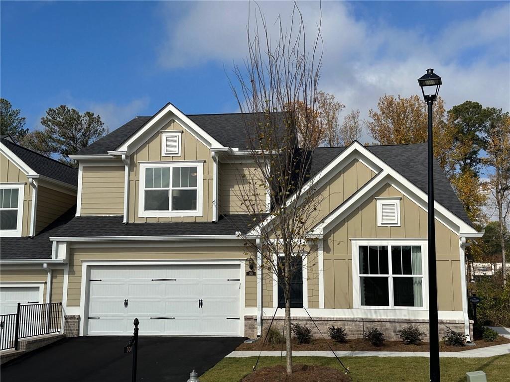 NOW SELLING--ORCHARDS OF SOUTH FORSYTH!! Convenient location in a wonderful 55+ neighborhood for Active adults. Low Maintenance in CUMMING!! Gorgeous and popular Cypress Duplex plan is a 3 bedroom/ 3 bath home. Also enjoy the Screen Porch, lovely patio, and many designer upgrade features including hardwood floors on main level, stainless steel appliances, quartz counters, and 12' ceilings. Gourmet kitchen. In addition to 3 large bedrooms, the second level has large bonus room! Grand Clubhouse features salt water pool, work out facility, and elegant finishes. Extraordinary Tax breaks available for qualified seniors.