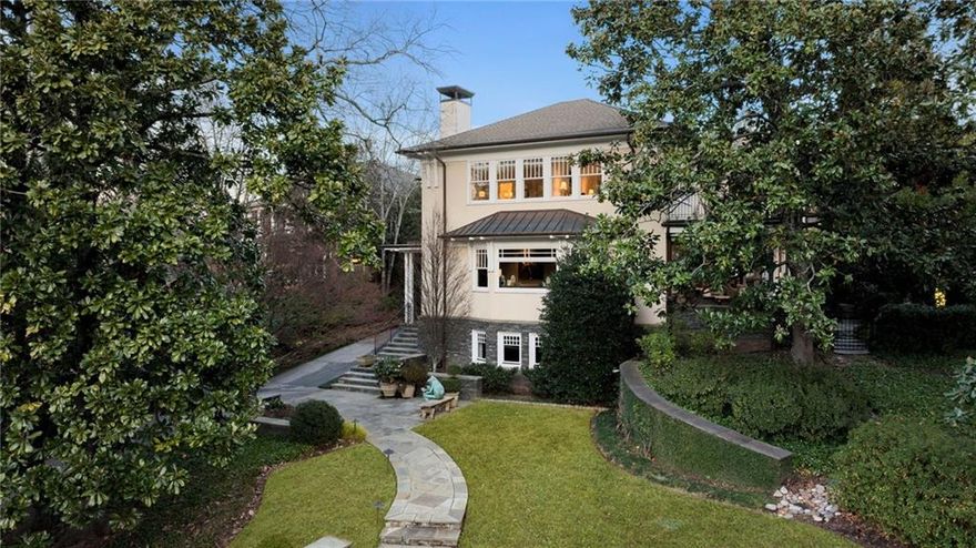 The home will come back on the market late Summer with the same Agent. Built in 1912 - Reimagined in 1993 and 2011.  81 Peachtree Circle is not a renovation it is a complete rebuild of the original home. A new foundation was poured and every wall, window, door, and bathroom completely replaced to exacting standards by RLS Construction.  The home has a tax effective date of 2011. Originally built in 1912 for the Mayor of Atlanta, Courtland S. Winn.  The aptly named Winn Park is around the corner. Since 1912 there have been only four owners. Built on a grand scale this is truly a home for entertaining, yet intimate enough for your everyday living. Step inside to the foyer which leads to the 23 foot Hall, on the right is the 28 foot Living Room, to the left is the 19 foot Dining Room. All three rooms have quarter sawn oak flooring. The hallway has detailed mahogany inlay. The Dining Room, Hallway and Family/Sunroom connect to the 43 foot covered, entertaining porch.  

The open plan Siematic and Miele dine-in Kitchen offers an island, bar, and all the best appliances, including wine fridge, two dishwashers, warming draw, ice maker, built in frig./freezer drawers, 48" frig/freezer, trash compactor, double oven, induction cooktop and more.  A Family Room connects to the kitchen offering a cozy room for television and relaxation.  A half bath completes the main level. 

Take the Elevator or walk up the grand staircase to the upper level and enjoy Four Bedrooms with Ensuite Bathrooms with fitted closet systems.  Wood flooring in the hall and three bedrooms reused the original 1912 heart pine flooring many of the planks are cut to the length of the rooms a rarity only used in the past. Off the center hallway is a generous Laundry Room.  The Primary Suite offers the upmost privacy with remote blackout shades and access to a private outdoor deck with views of the Midtown Skyline.  The Primary Suite has a full walk in closet with island, The bath offers Commode Room, Steam Shower, Soaking Tub, Dual Vanities and storage.  Walk up stairs to the Attic offering more storage and access to the well placed HVAC Equipment on the roof.

The Lower level offers another grand central hallway with coffered, high ceilings and elevator access.  The wide width flooring is reclaimed to add history and interest as you enter the hallway.  This level also has the Media Room and the Fitness Room.  There is a wet bar, with dishwasher and refrigerator with ice maker.  A climate controlled Wine Cellar offers storage for 1100+ bottles keeping your collection aged to perfection.  The Lower Level includes a data center for the home automation by Control 4, Storage Rooms, Utility room, Laundry Room complete with workshop, and a safe room built with reinforced concrete walls and roof including alarm and land line phone.

Every room in the home including outdoor porches have built in speakers connected to the Control4 smart home automation. The home automation controls every aspect of lighting, security cameras, alarm, garage doors, TV’s and sound including the gas lanterns at the front and rear doors.  All the up to date AV and Media convey with the home.

The three car garage offers additional storage and the third bay offers a front and rear access for a complete drive through from driveway to alley.  The Irrigation water is from a 750 foot deep private well.  The home has a whole home water filtration system.

See the detailed Features sheet offered in the Agents Documents.