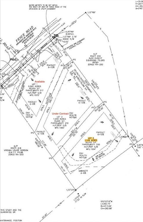 Vacant Land For Sale - 1982 Fence Road<br/> Dacula, GA 30019