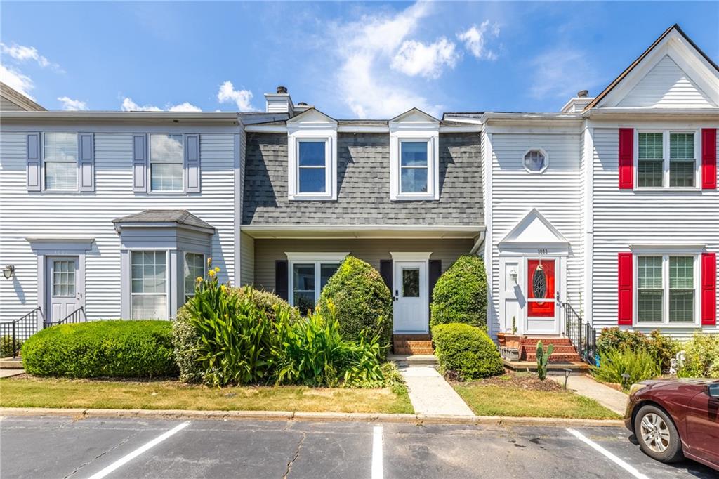 Fully renovated 2b2.5b townhome in the heart of Johns Creek. Top schools. This beautiful property features fully renovated kitchen with new tile flooring and cabinets, fully renovated bathrooms, new flooring and fresh interior and exterior paint etc. Roof and gutters replaced in 2019. New energy efficient windows installed in 2020. Water heater replaced in 2018. Total upgrades add over $50k value. The open main level makes for easy living and features a customized storage closet and half bath. In the kitchen you'll find a pantry, ducted kitchen vent hood, plus newer electric stove (installed in 2024 and can be converted to gas stove easily with installed gas line) and dishwasher (installed in 2023). Don't miss the extra storage closet and utility closet off the deck too. Wood tiled deck also overlooks well-kept common green space that’s ideal for entertaining friends or having a relaxing moment to yourself. Two master suite sized bedrooms upstairs await. Each with its own full bath and walk in closets with customized closet systems for plenty of storage! Tv in the bedroom and all windows curtains stay. All hardwood flooring throughout. No carpet at all. Ev charger is ready for your electric car. Two assigned parking spots at the front plus over 15+ guest parking near swimming pool area. Morningside at the Park is a 45 units' community with swimming pool and sidewalks. HOA covers water & sewer, mosquito service, community ground maintenance and landscaping. One step away from Morton Rd Park and State Bridge Pocket Park, walking distance to convenience store and North Bridges Shopping Center, 5 mins to Kroger & Daiso, 10 mins to Avalon offers a range of options for entertainment and relaxation. Rental restrictions. Owner of property MUST be resident of property per HOA Covenants.