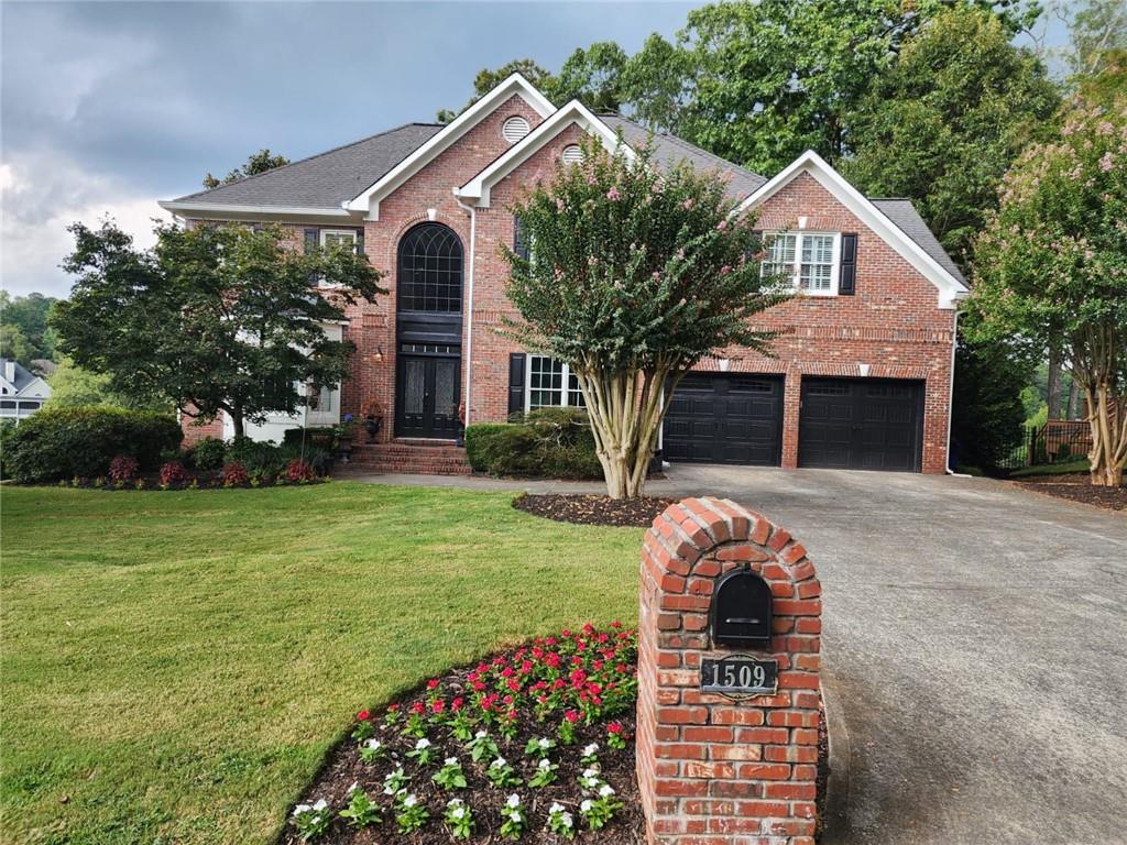 Welcome to this beautiful lakefront home located on a quiet cul-de-sac street in the highly desirable Brookstone community—a premier swim, tennis, and golf neighborhood within a top-rated school district. Offering breathtaking lake views, a private dock, and extensive updates, this home blends elegance with everyday comfort.
Step through the wood double doors with metal accents into a grand two-story foyer featuring a stunning brick accent wall. The main level showcases hardwood floors throughout, abundant natural light, and a bright sunroom that blurs the lines between indoor and outdoor living. The renovated kitchen with granite countertops, an island, and stylish finishes is perfect for family gatherings and entertaining guests.
Upstairs, the luxurious master suite boasts a huge master shower, spa-like bathroom, and oversized bedroom. You’ll also find a convenient upstairs laundry room, a secondary bedroom with a private bath, and two additional spacious bedrooms connected by a Jack and Jill bath.
The finished basement with a full bath adds even more versatility—ideal for a guest suite, recreation, or a private retreat.
Step outside to enjoy a vacation-like setting every day. From peaceful mornings on the dock to sunset views over the lake, this home offers the ultimate indoor/outdoor lifestyle.
With its modern updates, lakefront setting, cul-de-sac privacy, and access to Brookstone’s top-tier amenities, this home truly delivers the best in location, lifestyle, and luxury.