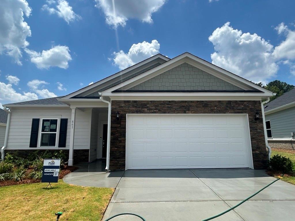 Move-In Ready New Construction!
Welcome home to the beautiful ranch-style plan, available now in the charming 55+ community of Bennett Park. Nestled among scenic pocket parks and a tranquil pond with a walking trail, this thoughtfully designed home offers low-maintenance living with a small-town feel. Enjoy open-concept living with stylish finishes including luxury vinyl plank flooring, elegant quartz countertops, soft grey cabinetry, and a spacious covered lanai perfect for relaxing or entertaining. This popular floorplan is ideal for comfortable everyday living. Bennett Park is conveniently located just minutes from Downtown Grayson, Downtown Lawrenceville, The Shoppes at Webb Gin, and Piedmont Eastside Hospital—offering the perfect blend of peaceful surroundings and everyday convenience.