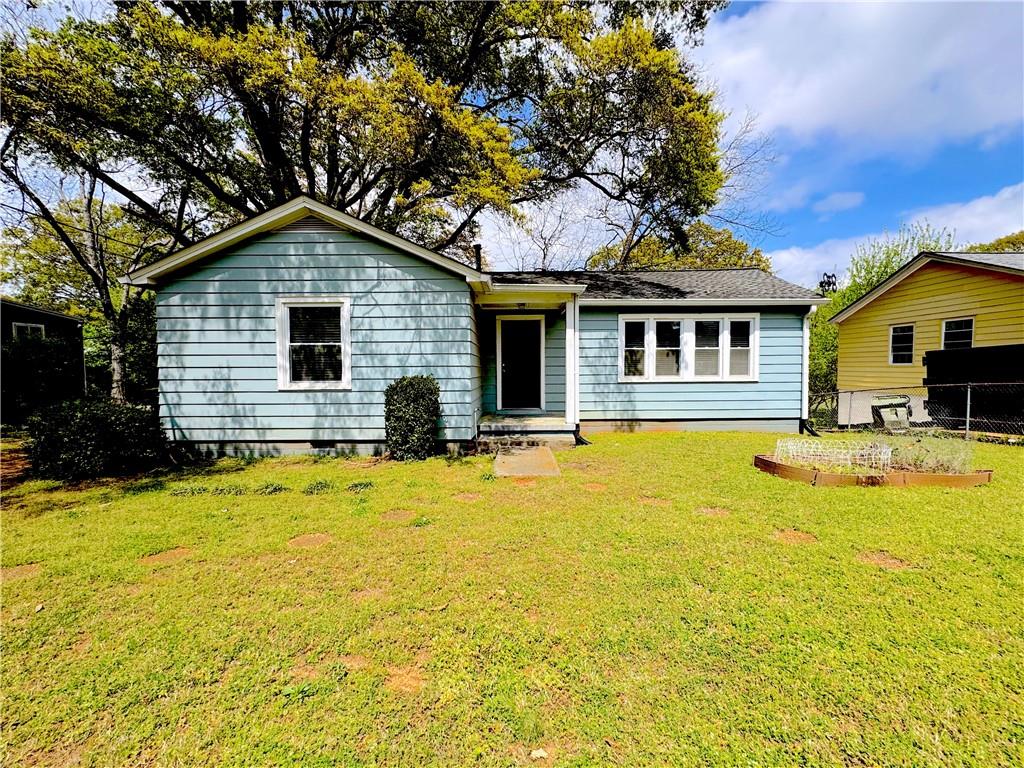 This property presents a multitude of possibilities as it is zoned for both commercial and residential use, catering to a wide range of businesses or serving as a private residence. The property underwent extensive renovation in 2016/2017 and boasts two bedrooms, one bathroom, an open concept kitchen and living room, and a fenced-in yard with a tranquil stream running along the back of the property line. Conveniently located near Marietta Square, the property also features a newer air conditioning system. This is an exceptional opportunity that should not be overlooked!
