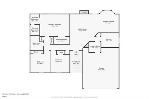 Homes For Sale - 819 Arbor Hill Drive<br/> Stone Mountain, GA 30088