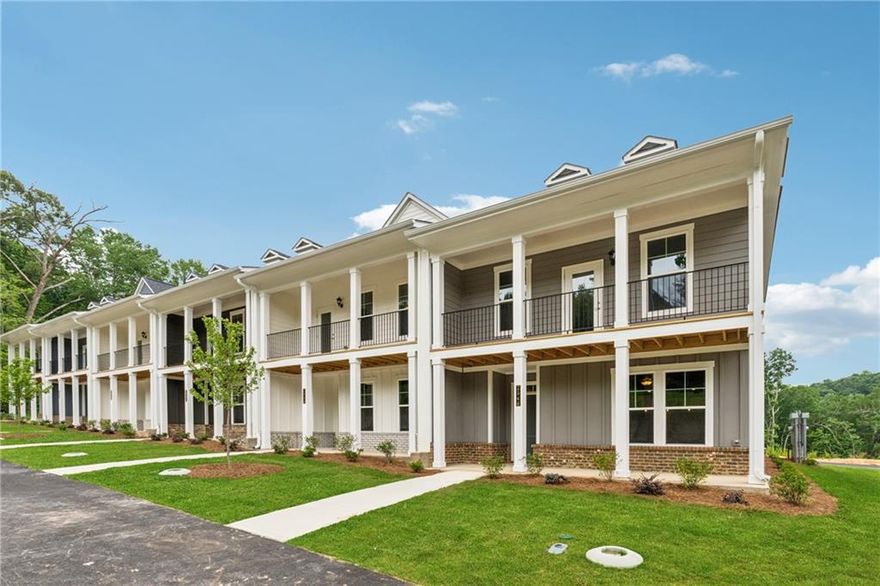 Welcome to the Oakhaven plan in The Park at Gainesville Township - a thoughtfully designed, move-in ready end-unit townhome offering 4 Bedrooms & 2.5 Baths, 1871 sq ft of comfortable living space. The main level features an open, inviting family room with a cozy fireplace and a gourmet kitchen appointed with stainless steel appliances, granite countertops and 42" soft-close cabinets. All four bedrooms are upstairs, including the spacious Primary suite with a private balcony overlooking a peaceful, tree-lined backdrop- an idea spot for morning coffee or quiet evenings. Set within a beautifully planned community surrounded by natural scenery, residents can enjoy resort style living with incredible  amenities including clubhouse, swim and tennis centers, pickle ball courts, multiple parks, trails and a great lawn area with pavilion! This vividly conceived master-planned community offers all the amenities and modern conveniences that every homeowner desires! This home has it all and is located less than a mile off I-985N & just minutes away from Northeast Georgia Medical Center. You will fall in Love with downtown Gainesville where you can spend the day shopping or dining at local restaurants. 
*GPS 2500 Parkside Way Gainesville, GA 30507 "The Coop" Youth Athletic Complex. Continue on Parkside Way past  the entrance to "The Coop" continue for about half a mile then turn right at the stop sign onto Harbor Ridge Pass, go past the Clubhouse and amenities until you see our Townhomes on the left.Builder offering $25k flex cash to use any way you choose, rate buy down, closing costs etc with the use of one of our preferred lenders!