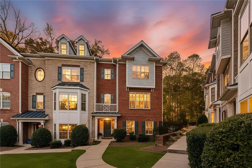 An impressive end-unit townhome that perfectly blends timeless design, comfort, and low-maintenance living. With over 2,500 square feet of thoughtfully planned space, this all-brick beauty features 4 bedrooms, 3.5 baths, and a full finished basement.

Step inside to a warm and inviting interior where hardwood floors, rich trim details, plantation shutters, and a cozy fireplace set the tone. The home is enhanced with custom built-ins in the dining room, office, and living room — offering both character and functionality. The kitchen is ideal for entertaining, featuring granite countertops, stainless steel appliances, and a light-filled breakfast area that opens to the main living space.

Meticulously maintained and kept immaculately clean, this home also boasts a deck completely redone and stained in August 2025, the washer and dryer remain, and so many more updates throughout — making move-in effortless.

Tucked at the back of the community for added privacy, this residence offers peaceful wooded views from the rear deck and the convenience of a two-car garage. The gated neighborhood includes a sparkling pool and provides a maintenance-free lifestyle — giving you more time to relax and enjoy your surroundings.

Experience the comfort, quality, and quiet elegance that make this townhome truly stand out.