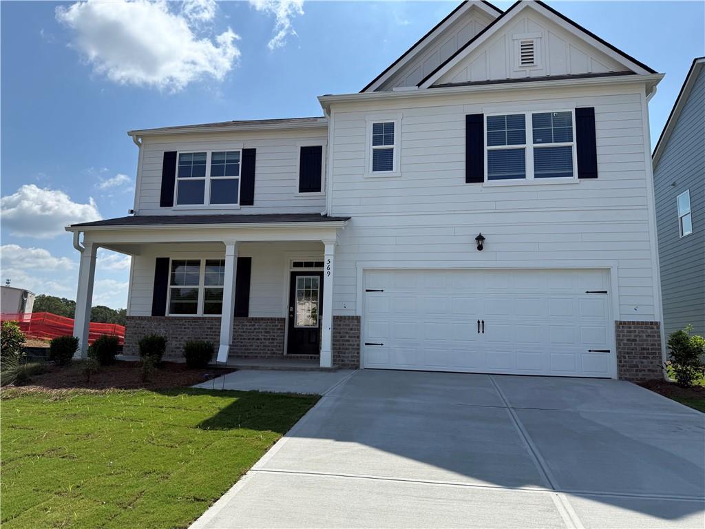 Actual Street Address: 569 King Village in Braselton Village by DR Horton in Braselton ~ RENT FOR LESS THAN YOU CAN PURCHASE ~ New Construction Rental ~ 5 Bedroom/ 3 Bathroom with HUGE Loft~ This spacious home offers a flex room which would work great as a formal dining room, office, playroom, etc. Beautiful kitchen with white cabinets and a large island with barstool seating overlooking the family room with a wall of windows to bring in natural light ~ To complete the first floor is a guest bedroom on main with a full bathroom ~ Upstairs you have the oversized master bedroom, master en-suite with double vanity and separate tub and shower ~ Off the master bedroom, you have a large loft area, and the 3 remaining guest bedrooms with a full bathroom featuring a double vanity ~ You also have laundry room conveniently located next to the master bedroom ~ Welcome to this amazing community featuring a 3 swimming pools, playground and tennis/pickle ball courts ~ Conveniently Located in the heart of Braselton, GA, located less than a mile from I-85, Chateau Elan Winery, and located next to the Publix-anchored Vineyards at Chateau Elan and brand-new Lowe's shopping center. Pets are accepted on a case-by-case basis ~ Rental criteria: Verifiable income of 3 times the rent, must be able to be verified by bank statements, paystubs, W2's ~ Must have excellent rental history and no late credit with credit bureaus in the last 2 years.
GPS to Braselton Village Pkwy, Braselton, GA and look for 569 King Village