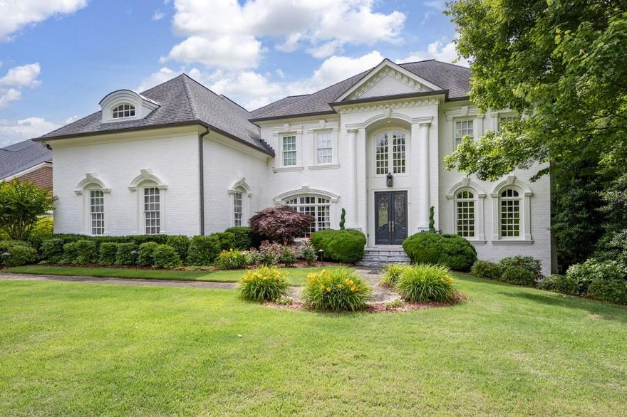 Located in East Cobb's prestigious ST Lyonn subdivision of Marietta is a distinguished residence that masterfully combines luxury, comfort and functionality. This expansive home offers beautiful architectural detailing, meticulously designed living spaces, featuring 6 bedrooms and 9 bathrooms, making it an ideal setting for both intimate family living and grand-scale entertainment.  The home's classic architectural style is evident in its four-sided brick construction, exuding timeless elegance. The outdoor living area is highlighted by a stone-covered multi-level fireside patio and deck that looks on to the professionally landscaped lot and resort style heated pool.  Perfect for relaxation and gatherings. Upon entering you are welcomed by a two-story foyer that sets the tone for the home's grandeur. Attention to detail is evident at all turns with high ceiling, an expansive wall of windows, 5 grand fireplaces, hardwood floors, custom millwork and a grand front and back staircase adding warmth and sophistication throughout. The chef's kitchen is a culinary enthusiast's dream with high-end appliances, custom cabinetry, stone countertops and walk-in pantry. The adjacent keeping room offers a cozy space for casual dining while the formal dining room is complimented by a full Butler's pantry. The luxurious master suite serves as a private retreat including separate his-and-her closets.  All secondary bedrooms are generously sized and include en-suite bathrooms. The fully finished terrace level extends the home's living space offering an additional bedroom and bath, a second kitchen, recreation room, media room, weight room making it ideal for generational living.  Top performing schools, lower Cobb County taxes and easy access to restaurants, entertainment and professional baseball. All waiting just for you!