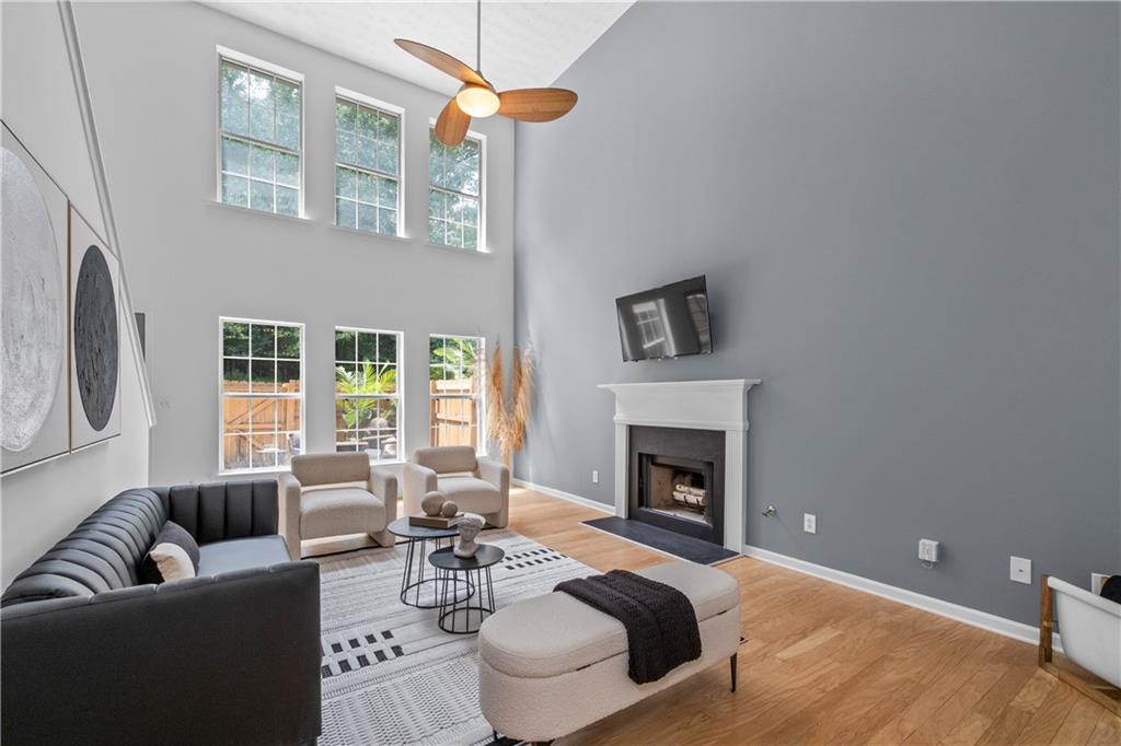 Spacious 3 bedroom and 3 full bathroom townhome in a tree-lined, gated community. These townhomes do not have shared walls but instead are attached in the rear by their storage units. Only 3 miles from East Atlanta Village shops and restaurants, this home is also, less than 2.5 miles from the new Halidom Food Hall, with its 10 food stalls and full cocktail bar. With it's central location, it's only minutes from I-20, downtown and midtown Atlanta.
The home features a 2-story living room with 20-foot ceilings, a wood-burning fireplace and newly refinished hardwood floors. The gorgeous eat-in kitchen has upgraded slate tile floors, new quartz kitchen countertops and new stainless steel appliances. Each of the 3 full bathrooms have been updated with new vanities and fixtures. Both the interior and exterior of the home have been freshly painted. In addition, the home has a new roof and gutters that are barely 3 years old.
The 2nd floor boasts a large master suite with vaulted ceilings and a spacious master bathroom with a new dual vanity and a soaking tub. The laundry room is conveniently located on the 2nd floor with washer and dryer included.
The home's outdoor space has been upgraded with a large, fenced-in concrete patio perfect for relaxing or entertaining. It also has a 1-car garage as well as two exterior storage units.
The community is beautifully maintained by a Home Owners Association that provides professional landscaping of all common areas including the home's front yard, the community gazebo and community dog park.
Nearby Amenities:
-Halidom Food Hall (2.4 miles)
-East Atlanta Village (3 miles)
-Eastlake Publix - (3.4 miles)
-Eastside Beltline Trail - (4 miles)
-Madison Yards AMC Theatre (4.2 miles)
-Glenwood Park Kroger - (4.2 miles)
-Edgewood Retail District (Target, Lowe's, Kroger, Five Guys, BestBuy) - (4.3 miles)
-Krog Street Market - (5 miles)
-Ponce City Market - (6.4 miles)