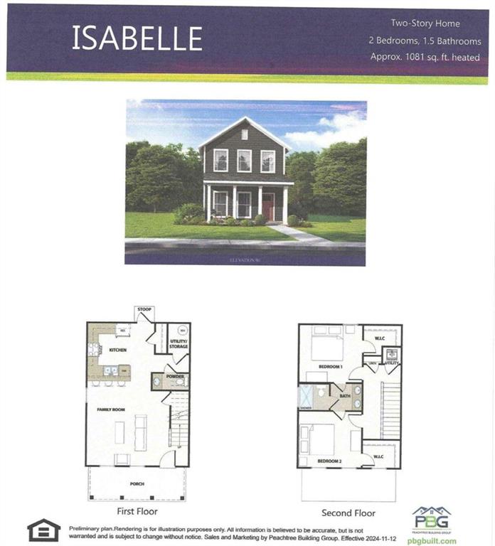 Located in the heart of Fayetteville, Georgia, The Cottages at East Lanier is a thoughtfully designed community where classic architecture meets everyday convenience. Our Isabelle is gorgeous and practical featuring a jack and jill bathe on the second floor and tiled shower. And spacious office on the 1st floor, Wow! Its a great plan with beautiful interior features. This cottage also feature 42 in cabinets, LVP flooring throughout this lovely cottage. Lets schedule a tour! Great Builder Incentive- $15k toward closing costs