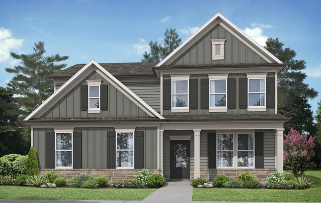 The Everglade plan built by My Home Communities. Discover the epitome of modern elegance in this stunning new construction two-story home, perfectly situated on a sprawling 2-acre lot. Boasting 4 spacious bedrooms and 3.5 beautifully appointed bathrooms, this property combines luxury with functionality. The side-entry garage enhances curb appeal, while the home's interior captivates with thoughtful design. The gourmet kitchen is a chef?s dream, featuring a sleek wall oven, quartz countertops throughout, and a stunning black plumbing fixture package for a contemporary touch. LVP flooring flows seamlessly throughout the home, complemented by oak tread stairs for timeless sophistication. The main living areas exude charm and detail, with coffered ceilings in the living room and judges paneling adding a touch of refinement to the dining room. Retreat to the spa-like owner?s suite, complete with a massive super shower featuring a niche, bench, and frameless glass door. Tile bathrooms throughout the home enhance both durability and style. Enjoy the beauty of natural elements with cedar columns that anchor the exterior, providing a warm, rustic elegance. This home offers a perfect blend of luxury, comfort, and modern design Schedule an appointment for a showing today! Seller offers up to $10,000 in closing costs with 4.99% fixed rate with use of Seller's preferred lender to also include appliance package with blinds throughout the home. *Secondary photos are file photos - Matterport tour is an example of the floor plan and not of the actual listing*