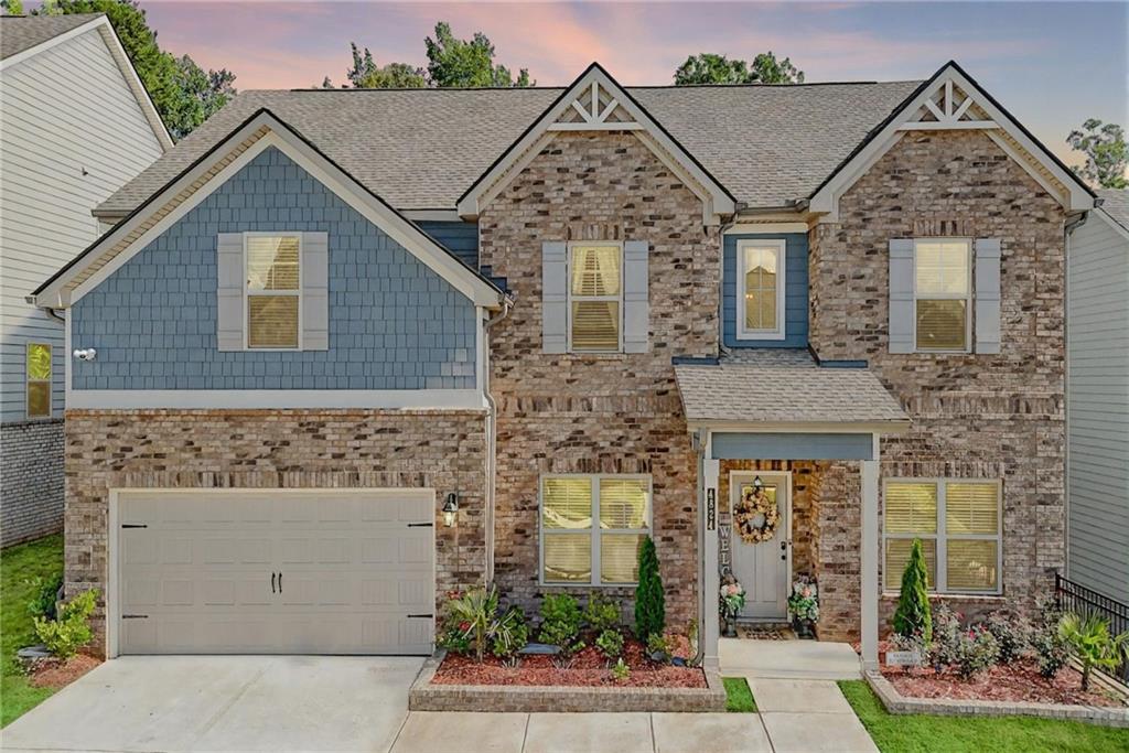 Experience modern elegance in this stunning like-new 5 bed, 3 full bath home in the gated community of Camp Creek Village. Step into a grand two-story foyer flanked by a formal dining room with coffered ceilings and a versatile home office. The open-concept layout flows into a spacious great room with a cozy fireplace and a chef’s kitchen featuring granite countertops, stainless steel appliances, and a expansive central island—perfect for everyday living and entertaining.
A main-floor bedroom and full bath offer ideal space for guests or multigenerational living. Upstairs, unwind in the luxurious owner’s suite with a spa-like bath, plus spacious secondary bedrooms—including one transformed into a dream dressing room—and a large media room ready for movie nights or gaming.
Enjoy outdoor living in your newly fenced backyard oasis. Conveniently located near Camp Creek Marketplace, major interstates, and the airport. This is more than a home—it’s a lifestyle. Don't Schedule your private tour today! Preferred Lender incentives available!
