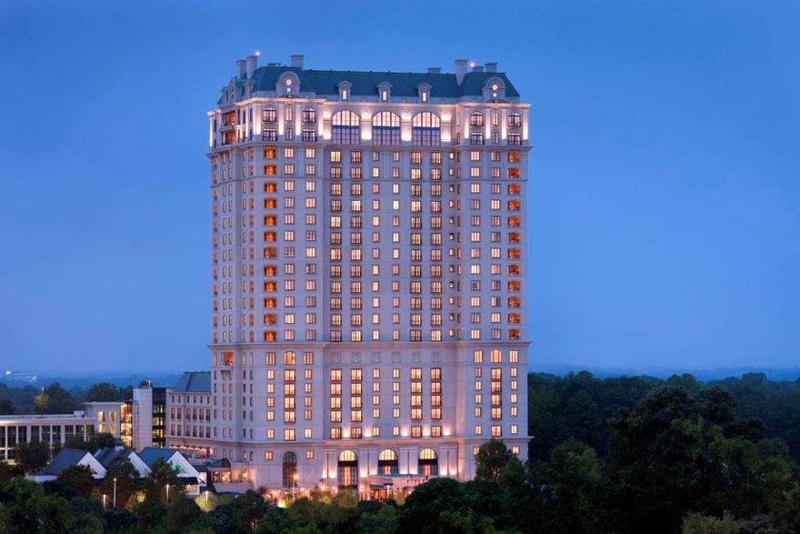 St. Regis, Buckhead at it’s finest, located at the intersection of Peachtree Road and West Paces Ferry. There are multiple points of ingress and egress for easy access and exit. Unit #2030 is 5278 sq. ft. with panoramic views to the East, West, North, and South and a private 2 car garage. From your private elevator, enter into a beautiful barrel vault foyer and on to a glorious light filled living room w/fireplace and stunning views of the Buckhead business district and residential areas.  Adjoining is the dining room and large covered porch (see north, east and south) with fireplace. A conveniently located powder room to service the formal areas along with a private guestroom (both eastern and southern views) and full bath are tucked away for ultimate privacy. Custom kitchen by Design Galleria is conveniently located near the service area with additional elevator for private package/grocery and room service delivery. For more casual living, a comfortable light filled family room with beautiful bar area overlooks the Buckhead business district. An additional large guestroom with beautiful bath has views of both Buckhead business and residential. The private owners suite is unsurpassed. It has a gorgeous paneled study/library/movie room which adjoins the large owners suit with beautiful his and her baths and closets, all overlooking downtown Atlanta and Buckhead residential. All of this along with the fabulous services of the St. Regis Hotel, staff, room service, pool, spa, exercise, restaurants and access to the plaza connecting the hotel to Atlanta’s finest shopping district. This is the ultimate in life, luxury and convenience!