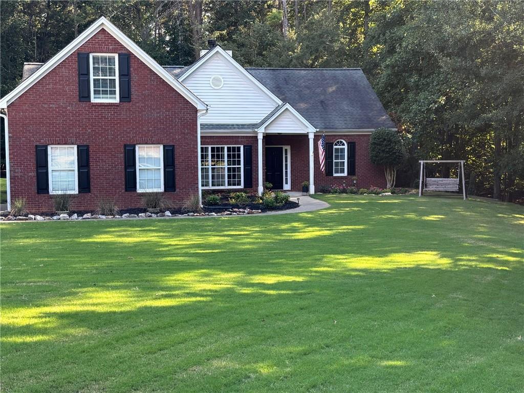 Beautiful 2,181 sq ft, 3-bdrm, 2-ba ranch style home on .83 acres. Located on the end of a cul-de-sac which is partially wooded in the back and one side of the property. Yard is gently sloping in the front and back. Home features an eat-in kitchen, separate dining room, reading area overlooking the backyard, a large finished bonus room, and a gas or wood burning fireplace. Neighborhood is located on one of the Lake Lanier fingers with easy access to the lake and close to several marinas in the area. Neighborhood also owns its own private swimming pool, clubhouse, tennis court, and boat dock.
