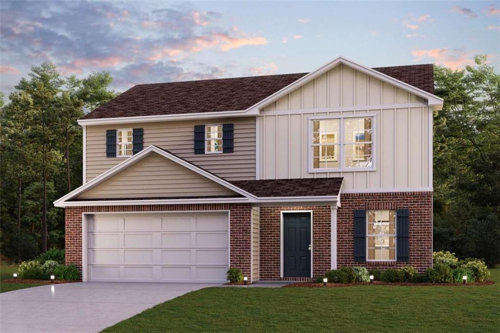 Be charmed by this new construction home in the vibrant Liberty Heights! The Dupont Plan is a new 2-story home with an open layout that seamlessly connects the Living, Dining, and Kitchen areas, perfect for modern living. The chef's kitchen features cabinetry, granite countertops and stainless steel appliances, including a smooth-top range, microwave hood, and dishwasher. This thoughtful layout offers a spacious bedroom and full bathroom on the first floor. The second floor houses the serene primary suite with a ensuite bath, dual vanity sinks, and an expansive walk-in closet. Two additional bedrooms share a stylish full bathroom with a Loft Space ideal for a home office or relaxation area. A walk-in Laundry room and energy-efficient Low E insulated dual pane windows add practicality. This home also features a 2 car garage. A 1-year limited home warranty provides peace of mind.