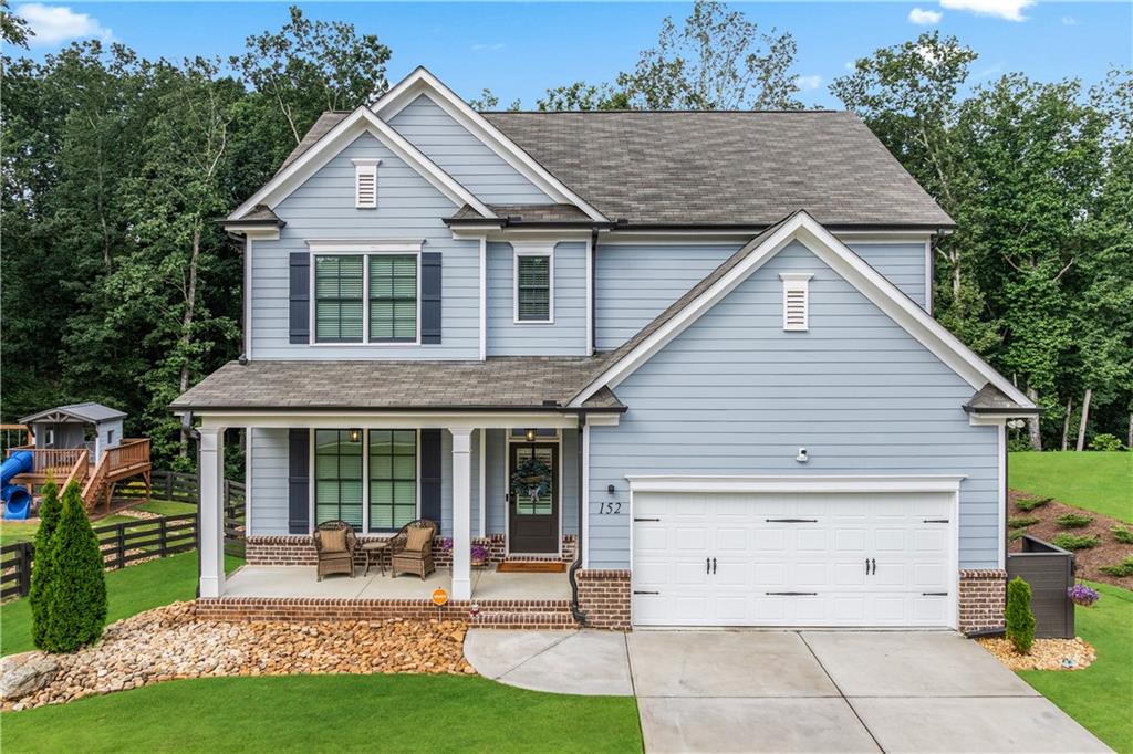 Welcome to your dream home! This beautifully updated 5 bedroom, 4 bathroom home on a fully finished basement sits on 1.5 + acres and offers the perfect blend of comfort, function, and style. Step inside to find modern finishes at every turn, upgraded lighting fixtures that elevate every room and LVP flooring throughout (No Carpet). The kitchen features a large island complete with granite countertops, stainless steel appliances and a custom pantry. Upstairs, the newly remodeled master bathroom and custom closet create a true retreat, while a custom barn door offers convenient access between the 5th bedroom and the master, ideal for a nursery or home office. (can easily be converted back if desired) As you head downstairs, you will find the recently finished basement that features a full bathroom, custom wet bar and a flex room, which is perfect for a gym, media room, or office. Enjoy outdoor living at its best with a covered back deck, storage shed, custom playhouse, epoxy coated patios and garage floors, a HUGE fenced in backyard and beautifully enhanced landscaping with rock accents and an in ground irrigation system. WAY too many upgrades to list. Conveniently located near schools, major highways and shopping. This home truly has it all!