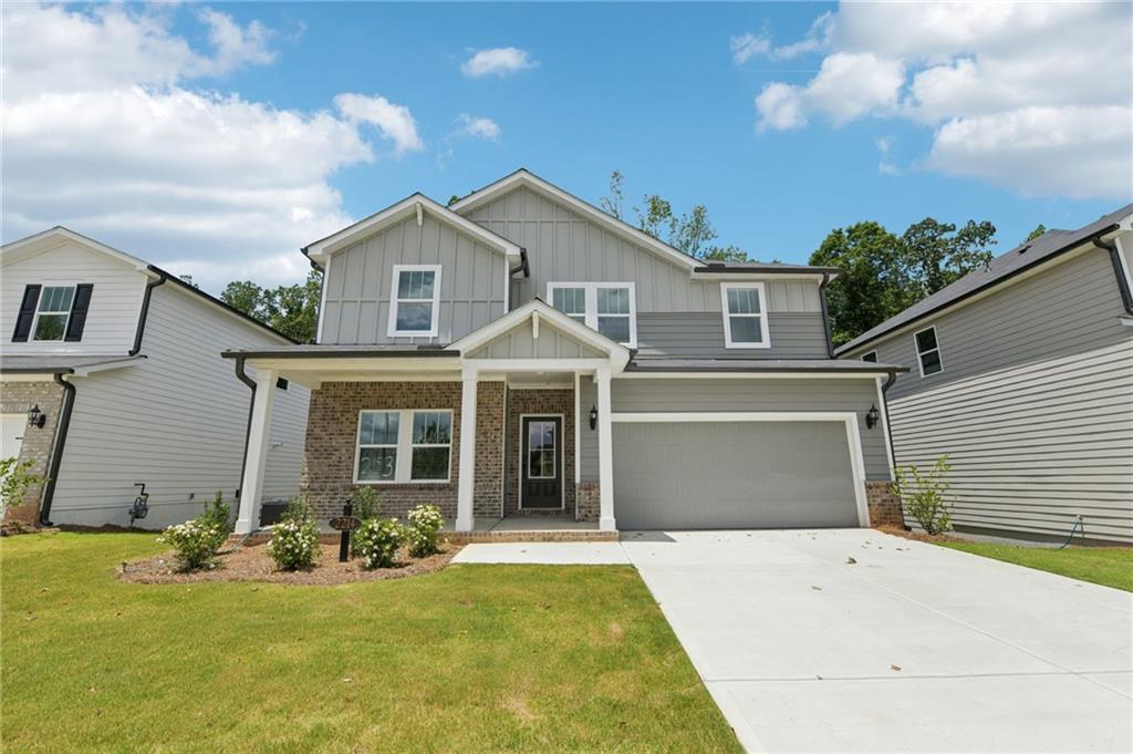 Brand new, energy-efficient home available NOW! Sip your coffee from the Chatham’s charming back patio. Inside, versatile flex spaces allow you to customize the main level to fit your needs. The impressive primary suite boasts dual sinks and a large walk-in closet. Explore the charm of Braselton at our newest community, Vines at Mill Creek. The community features a variety of single-family homes and a community cabana, a refreshing pool, and a fun-filled playground. Enjoy the changing season at nearby Chateau Elan with a round of golf, a sunset dinner, and end the night with a massage at the spa. Get your steps in at Braselton Town Green where events, farmers markets, and festivals often take place. Each of our homes is built with innovative, energy-efficient features designed to help you enjoy more savings, better health, real comfort and peace of mind.